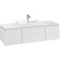 Villeroy & Boch Legato Waschtischunterschrank B684L0DH 140x38x50cm, mit LED-Beleuchtung, Glossy White