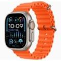 Apple Watch Ultra 2 (2023) GPS + Cellular 49 mm - Titan Titan Natur - Ocean Armband Orange