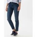 BRAX Damen Röhrenjeans Style ANA, Blau, Gr. 34