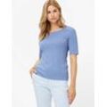 BRAX Damen Shirt Style CORA, Blau, Gr. 34