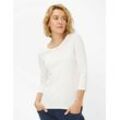 Brax Damen Shirt Style CORA offwhite, cremeweiß, Gr. 48