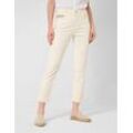 BRAX Damen Five-Pocket-Hose Style CAROLA S, Cremefarben, Gr. 32