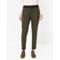 Brax Damen Hose Style MARON S DARK KHAKI, dunkelgrün, Gr. 36K