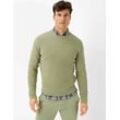 BRAX Herren Strickpullover Style RICK, Salbeigrün, Gr. L