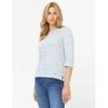 BRAX Damen Sweatshirt Style BONNIE, Blau, Gr. 34