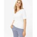 BRAX Damen Shirt Style CORA, Weiß, Gr. 34