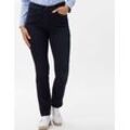 Raphaela by Brax Damen Five-Pocket-Hose Style LAURA SLASH DARK BLUE + EFFEKT, dunkelblau, Gr. 36