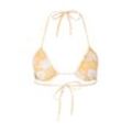 TOM TAILOR Damen Triangle Bikinitop mit Print, gelb, Gemustert, Gr. 42