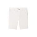 TOM TAILOR Herren Regular Shorts mit Leinen, weiß, Uni, Gr. 38