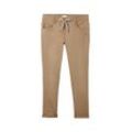 TOM TAILOR Damen Tapered Relaxed Hose, braun, Uni, Gr. 44/28