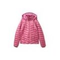 TOM TAILOR Damen Leichte Steppjacke mit Kapuze, rosa, Uni, Gr. L