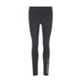 TOM TAILOR Damen Sport-Tights in Ankle Länge, schwarz, Print, Gr. XS