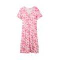 TOM TAILOR Damen Jerseykleid, rosa, Allover Print, Gr. 36