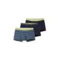 TOM TAILOR Herren Hip Pants im 3-er Set, blau, Gestreift, Gr. 4