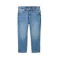 TOM TAILOR Damen Kate Caprijeans, blau, Uni, Gr. 28