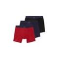 TOM TAILOR Herren Long Pants im Dreierpack, rot, Uni, Gr. 4