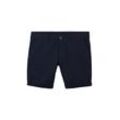 TOM TAILOR Herren Plus Size - Chino Shorts, blau, Uni, Gr. 46