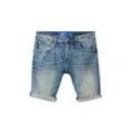 TOM TAILOR Herren Superflex Josh Jeansshorts, blau, Uni, Gr. 31