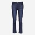 Dunkelblaue Straight Leg Cropped Fit Jeans