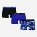 3er-Pack Schwarz & Dunkelblau Boxershorts