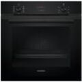 Siemens - iQ300 Einbau-Backofen Deep black inox HB234A0B0 varioClip-Auszug, mit Stopp-Funktion