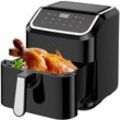 Joeais - Heißluftfritteuse Air Fryer 5.5L xxl Ohne Öl 1600W Heizluft Fritteuse led Touchscreen 10 Kochprogramme Einstellbare Zeit/Temperaturregelung