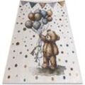 Teppich bono 9614 Tragen, Luftballons Creme / hellgrau multicolour 160x220 cm