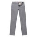 Chinohose BOSS ORANGE "Chino_tapered", Herren, Gr. 33, Länge 32, grau (020_grau), Web, Obermaterial: 97% Baumwolle, 3% Elasthan, unifarben, casual, gerade, unten schmal lang, Hosen, mit BOSS Logo hinten