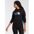 Kapuzensweatshirt THE NORTH FACE "W DREW PEAK PULLOVER HOODIE", Damen, Gr. XL, schwarz (tnf schwarz), Sweatware, Obermaterial: 80% Baumwolle, 20% Polyester, unifarben, bestickt, sportlich, Langarm Rippbündchen, Sweatshirts