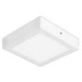 Deckenleuchten ip23 easy square surface 225mm led 15.5w 3000k weiß 1371lm