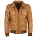 Blouson JCC "Karlstad", Herren, Gr. L, braun (cognac), Obermaterial: 100% Leder, Schaf / Lining: 100% Polyester, Jacken