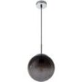 Globo Lighting - Hängeleuchte Wohnzimmerlampe Pendelleuchte Esstischleuchte, Glaskugel rauch, 1x E27, DxH 20x120 cm