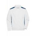 Sweat-Jacke Herren JN870 Gr. 2XL white/royal - James&nicholson