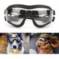 Hundebrille, Haustier-Sonnenbrille, wasserdicht, winddicht, Augenschutz für große und mittelgroße Hunde – transparent