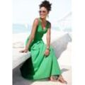 BEACHTIME Maxikleid apfelgrün Gr. 34 für Damen. Mit V-Ausschnitt. Figurumspielend