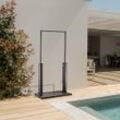 HOME DELUXE Solardusche mit Bodenplatte PAROS