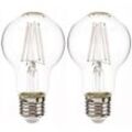 LED-White-Filament-Leuchtmittel-Set 2er - Birne E27 8,5W/ 1055 Lumen