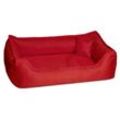 Tierlando DONALD ORTHO Hundebett Anti Haar M L XL XXL 80 100 120 150cm dunkelrot 1,5 m, 25 cm, 1 m