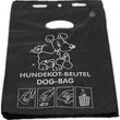 Deiss Hundekotbeutel, 2,8 Liter, HDPE, mit Positionsdruck, B 200 x L 330 mm, schwarz, 2000 Stück