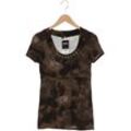 Comma Damen T-Shirt, braun, Gr. 36