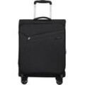 Weichgepäck-Trolley SAMSONITE "LITEBEAM, black, 55 cm" Gr. B/H/T: 40cm x 55cm x 20cm 39 l, schwarz Koffer Handgepäck Reisekoffer Trolley TSA-Zahlenschloss