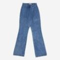 Blaue Straight Leg Jeans