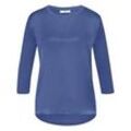 Blusen-Shirt Seide Peter Hahn blau, 46