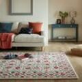 Wollteppich FLAIR RUGS "Iris Traditional" Teppiche Gr. B: 160cm, 5mm, L: 230cm, rot Traditioneller Iris-Wollteppich