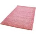 Hochflor-Teppich CARPET CITY "Pastell Shaggy300" Gr. 8, pink, B:300cm H:30mm L:400cm, Kunstfaser, Teppiche, Shaggy Hochflor Teppich, Uni Farben, Weich