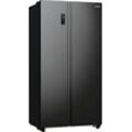 GORENJE Side-by-Side "NRR 9185 EA", E (A-G), silber (schwarz), B:91cm H:178,6cm T:64,3cm, Kühlschränke, Inverter Kompressor