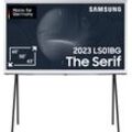 G (A bis G) SAMSUNG LED-Fernseher Fernseher Ikonisches Design, Mattes Display, QLED-Bildqualität weiß (eh13 1hts)