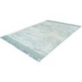 Teppich PADIRO "Dolce Vita 125" Teppiche Gr. B: 200cm, 10mm, L: 290cm, blau (petrol) Trendige Verwaschung, Orient-Design