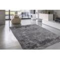 Hochflor-Teppich CALO-DELUXE "Masada 900", grau (grau, weiß), B:240cm H:40mm L:330cm, Kunstfaser, Teppiche, Wohnzimmer