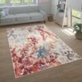 Teppich PACO HOME "Ryan 932", bunt (mehrfarbig), B:200cm H:12mm L:280cm, Polypropylen (PP), Teppiche, Kurzflor, modernes abstraktes Design, Wohnzimmer, Schlafzimmer